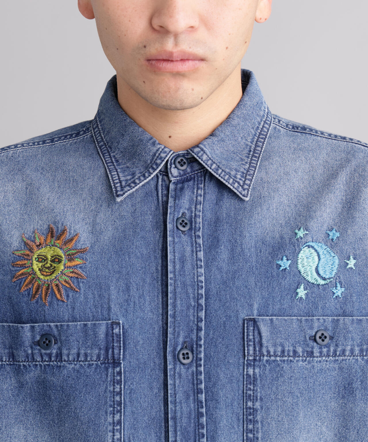 MANASTASH/マナスタッシュ/EMBROIDERY SHIRTS