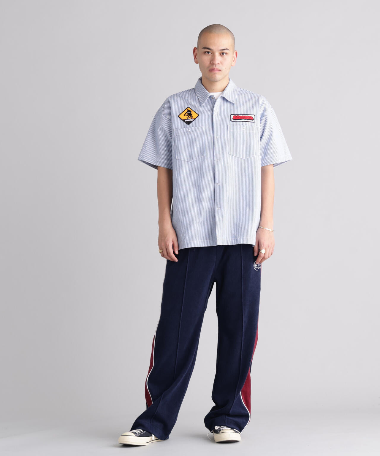 MANASTASH/マナスタッシュ/PATCHED LOGO WORK SHIRT | MANASTASH（マナ