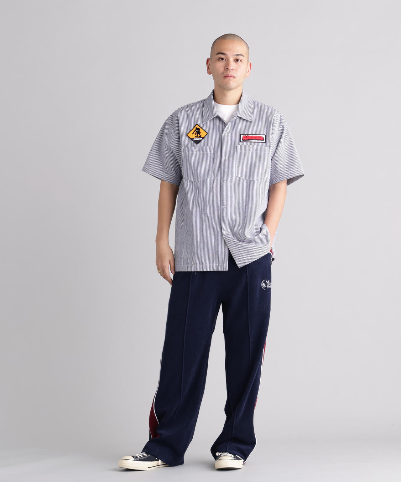MANASTASH/マナスタッシュ/PATCHED LOGO WORK SHIRT | MANASTASH（マナ