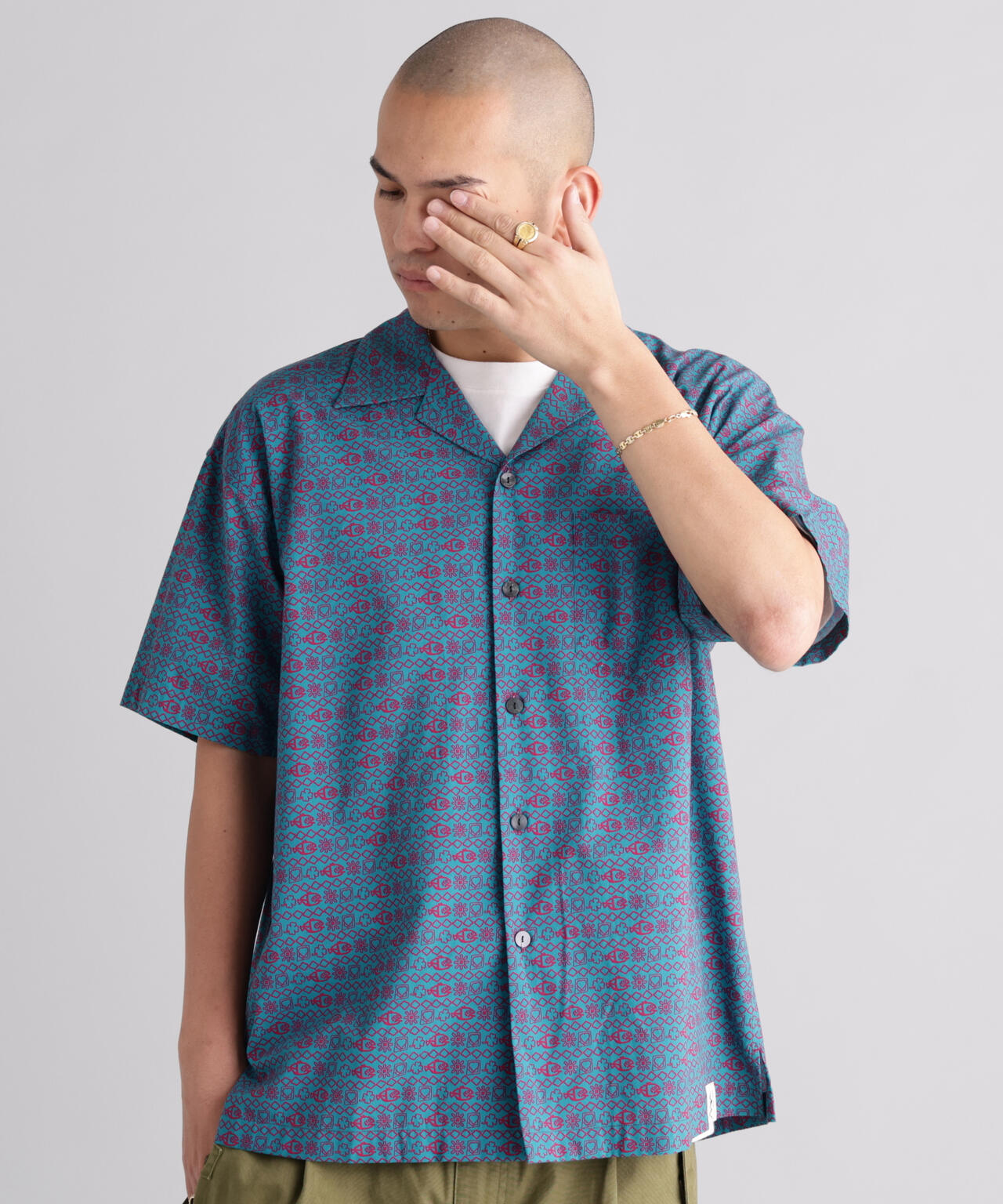 MANASTASH/マナスタッシュ/FISH PATTERN SHIRTS