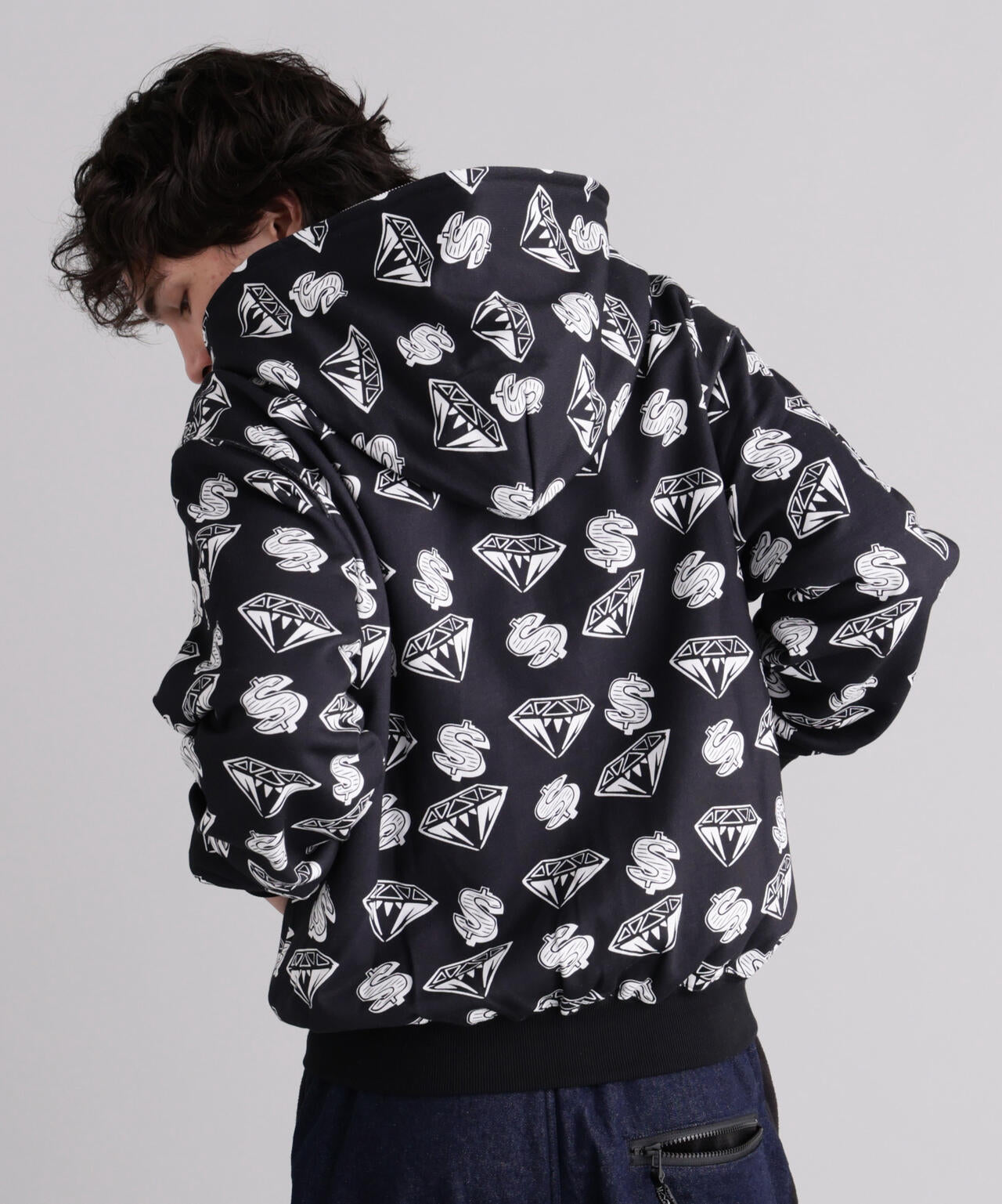 MANASTASHxBILLIONAIRE BOYS CLUB/ビリオネア・ボーイズ・クラブ/EMB LOGO ZIP HOODIE