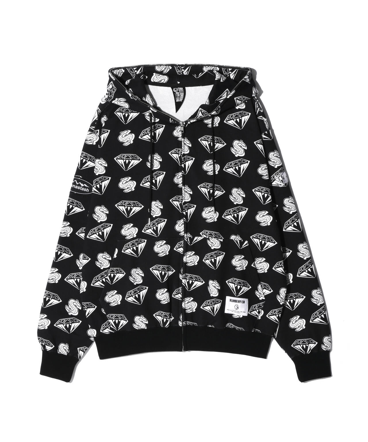 MANASTASHxBILLIONAIRE BOYS CLUB/ビリオネア・ボーイズ・クラブ/EMB LOGO ZIP HOODIE