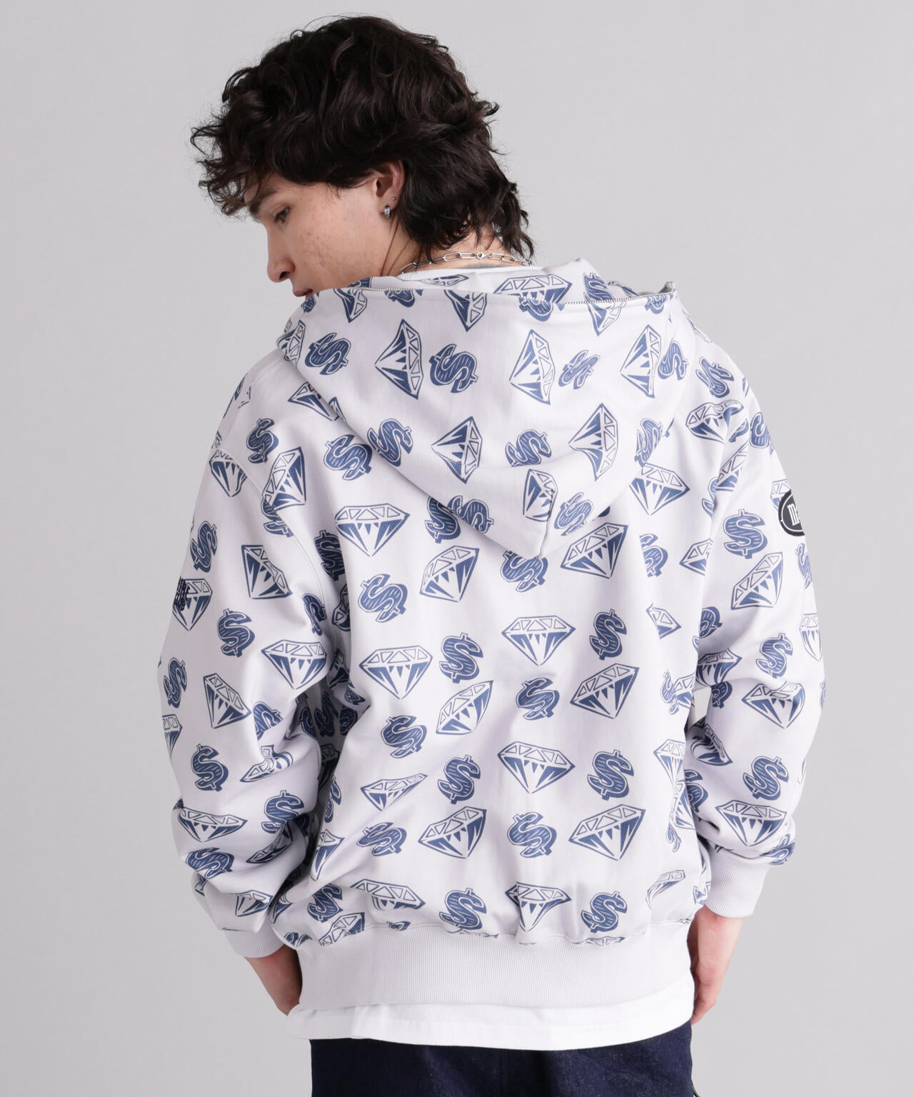 MANASTASHxBILLIONAIRE BOYS CLUB/ビリオネア・ボーイズ・クラブ/EMB LOGO ZIP HOODIE