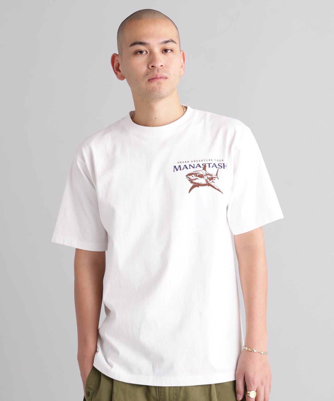 MANASTASH/マナスタッシュ/PUMICE TEE SHARK