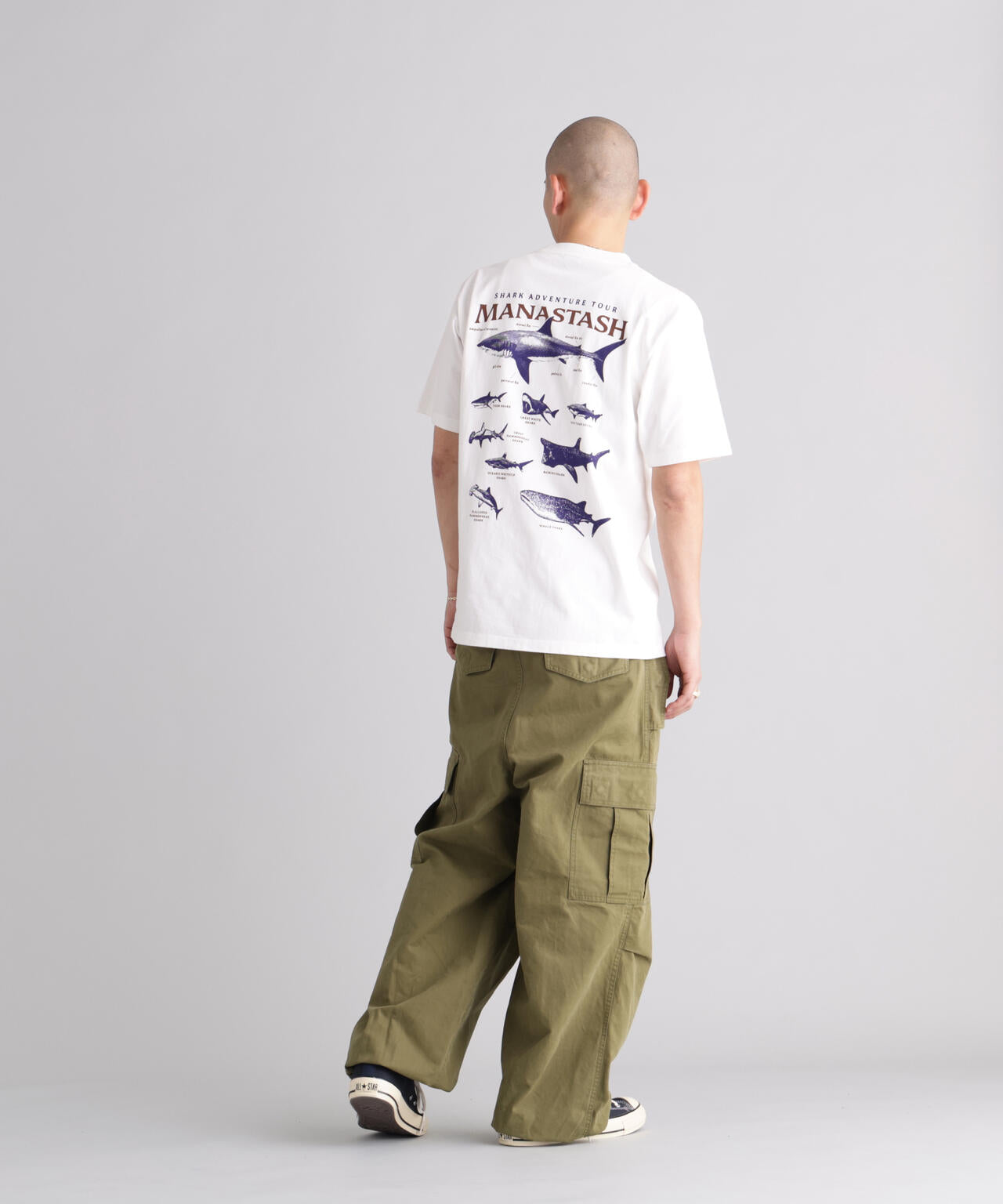 MANASTASH/マナスタッシュ/PUMICE TEE SHARK