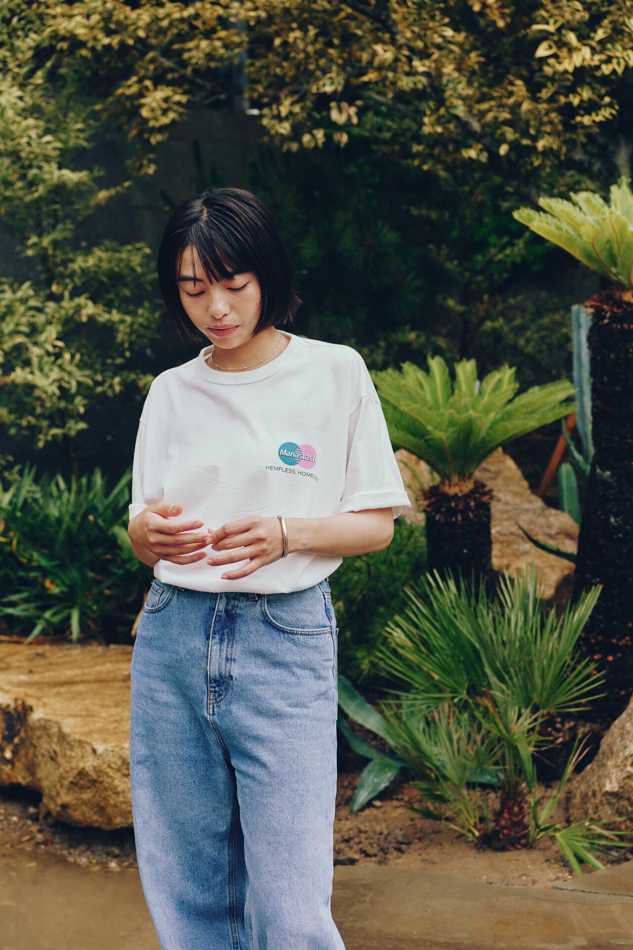MANASTASH/マナスタッシュ/TWO CIRCLE TEE