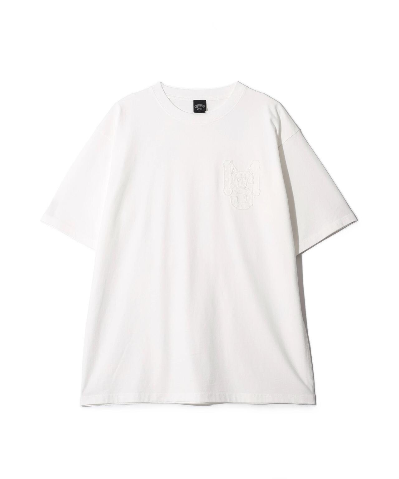 MANASTASH/マナスタッシュ/PUMICE TEE RAW EDGE LOGO