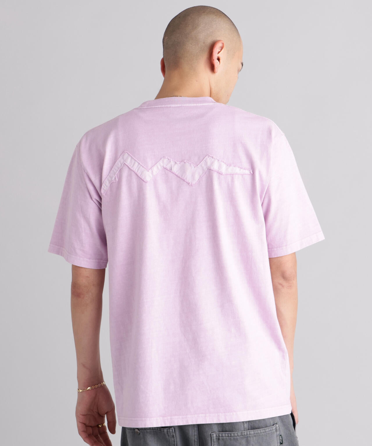 MANASTASH/マナスタッシュ/PUMICE TEE RAW EDGE LOGO