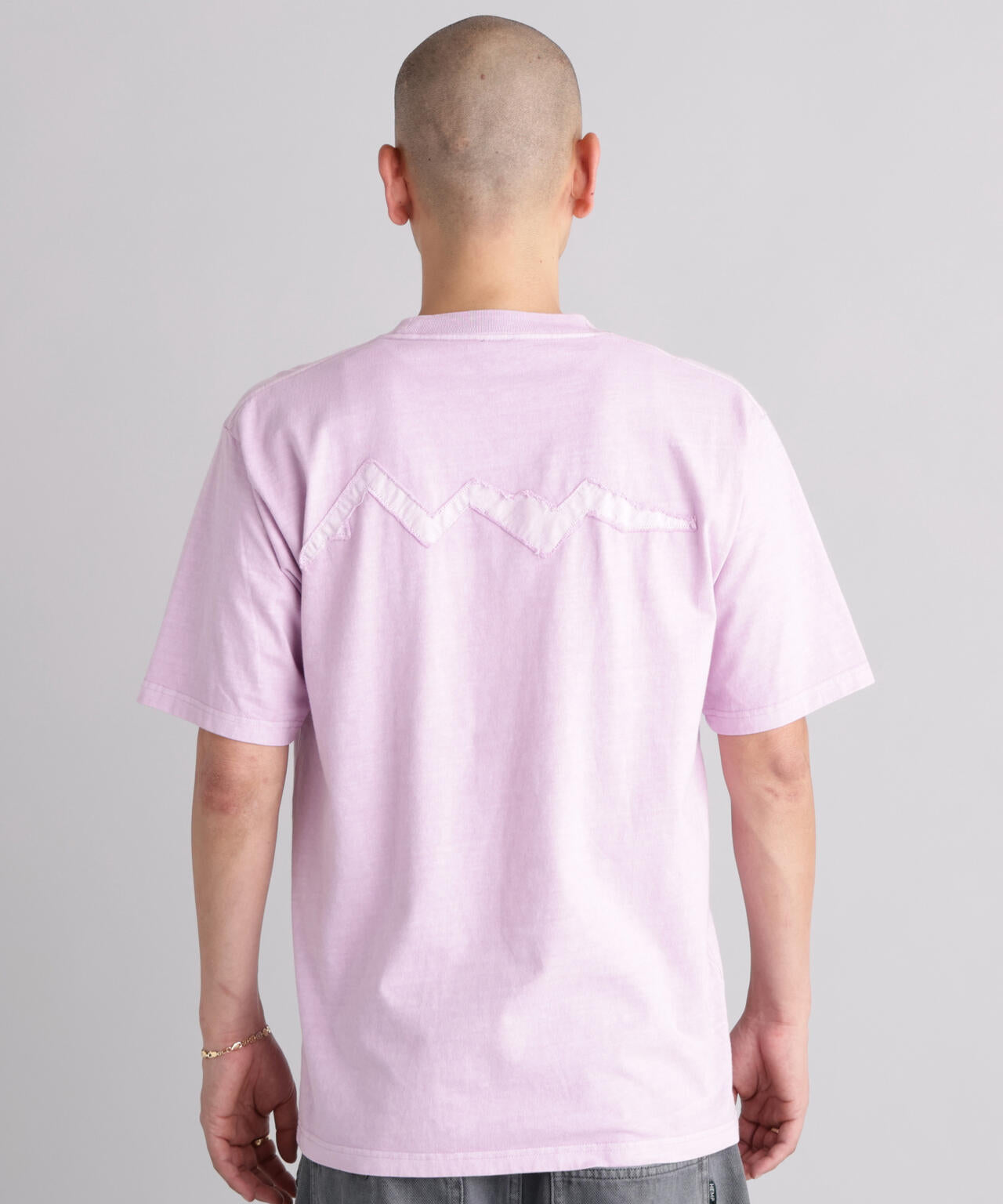 MANASTASH/マナスタッシュ/PUMICE TEE RAW EDGE LOGO