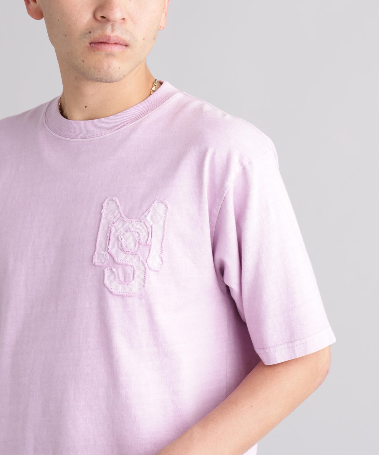 MANASTASH/マナスタッシュ/PUMICE TEE RAW EDGE LOGO