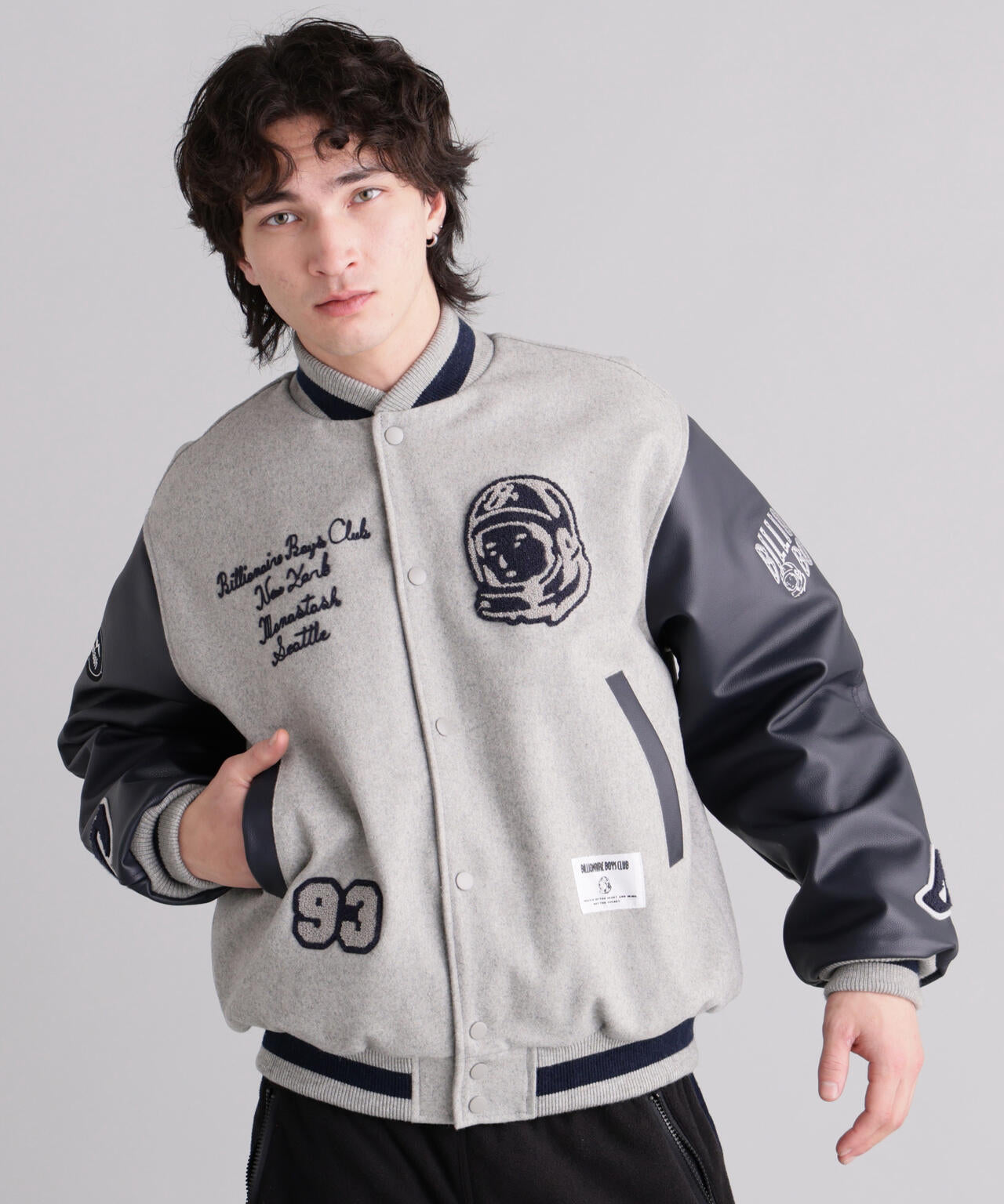 MANASTASHxBILLIONAIRE BOYS CLUB/ビリオネア・ボーイズ・クラブ/BBC MANA VARSITY JACKET