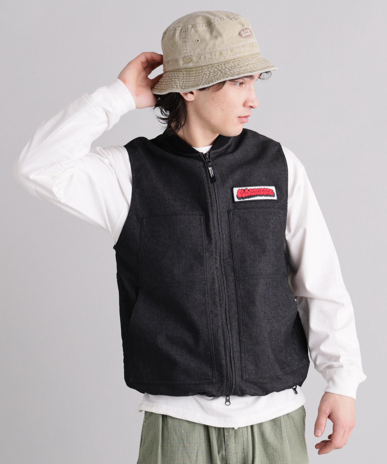 MANASTASH/マナスタッシュ/PATCHED LOGO WORK VEST