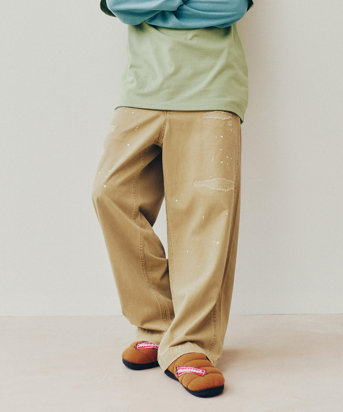 MANASTASH/マナスタッシュ/DISTRESSED CHINO PANTS/チノパンツ