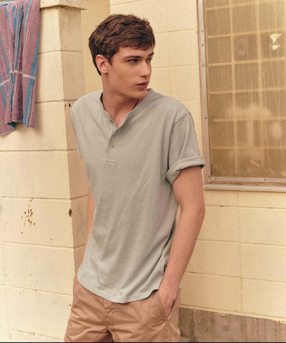 HEMP＠by manastash/HEMP DAYS S/S TEE HENLEY
