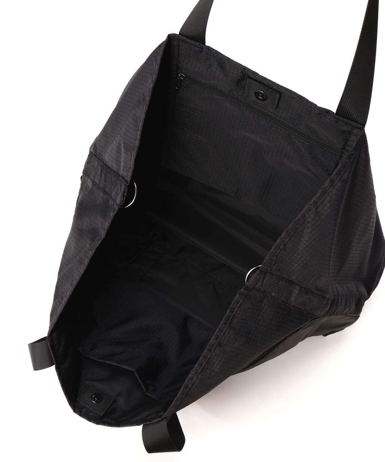 PACKING/パッキング/RIP STOP 5P UTILITY TOTE BLACK/リップストップ5