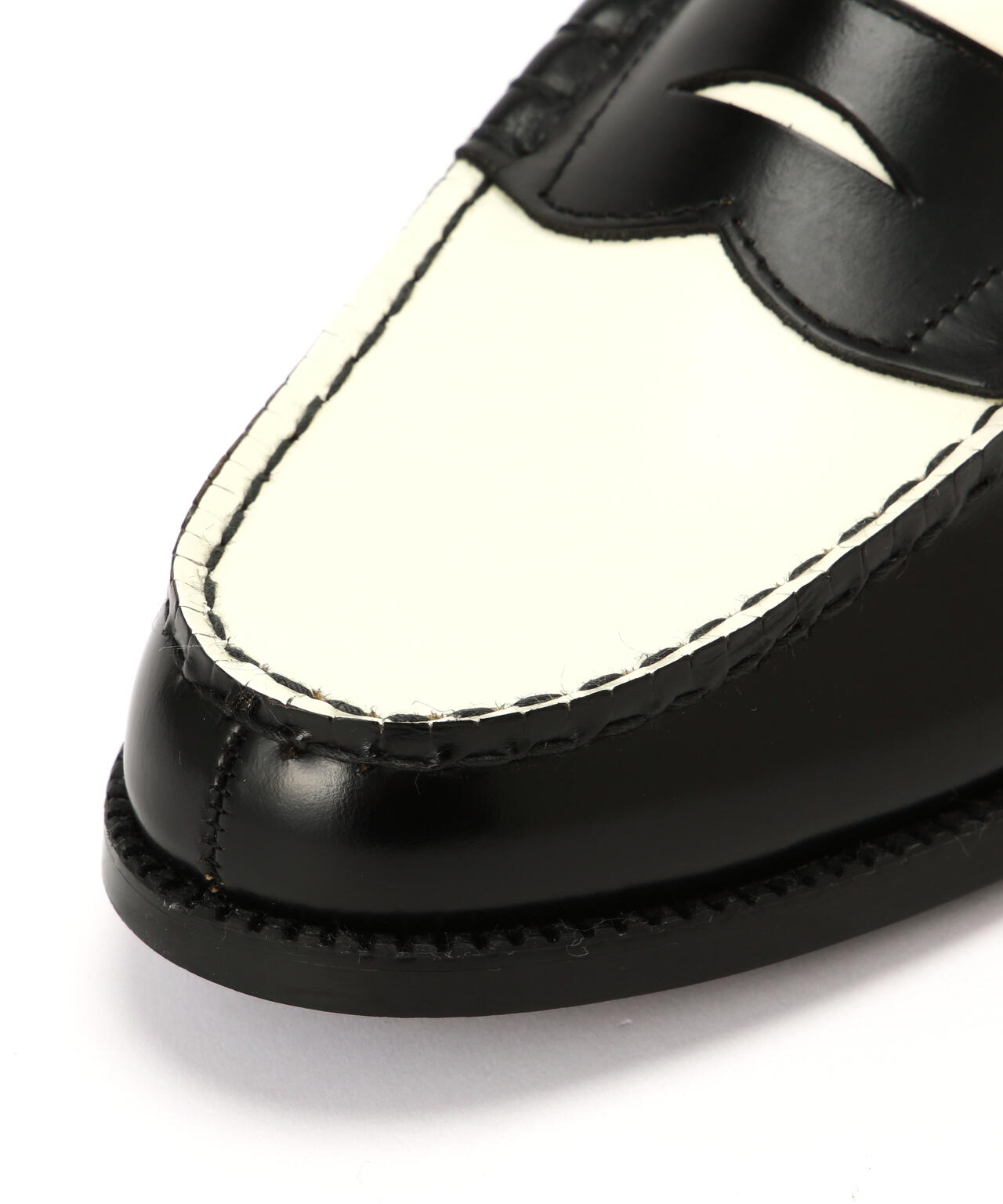 The Kenford Fineshoes/COMBI LOAFERS/BLACK WHITE