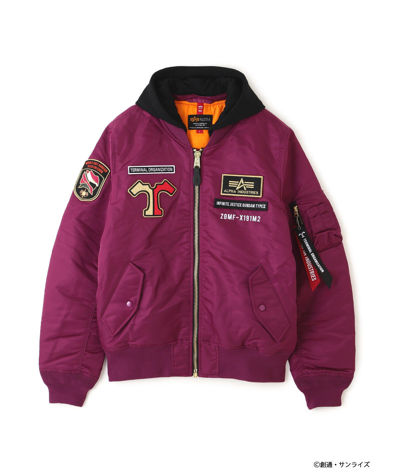 【タグ付き新品同様品】アルファインダストリーズ×strict-g ブリティッシュ STRICT-G × ALPHA INDUSTRIES CWU-45/P『機動戦士ガンダム