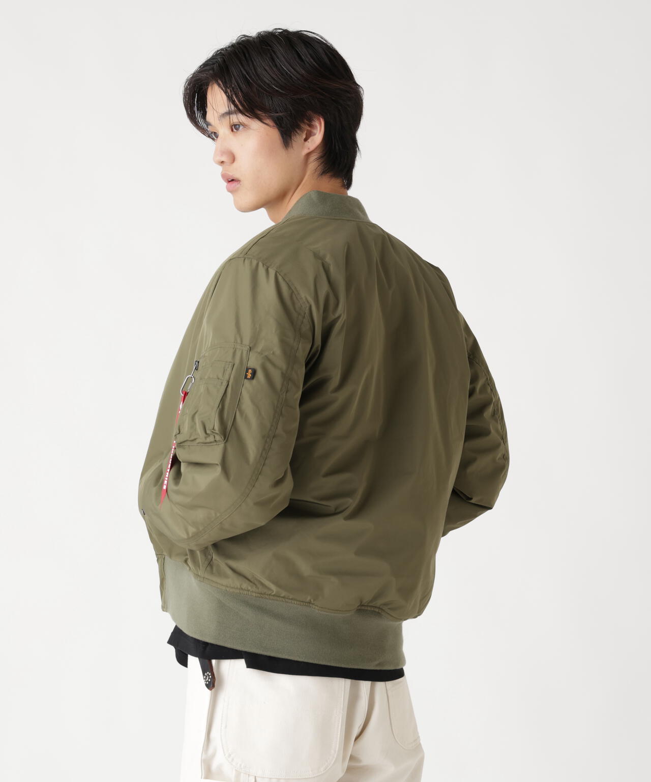 REVERSIBLE ONION QUILTED MA-1 FLIGHT JACKET