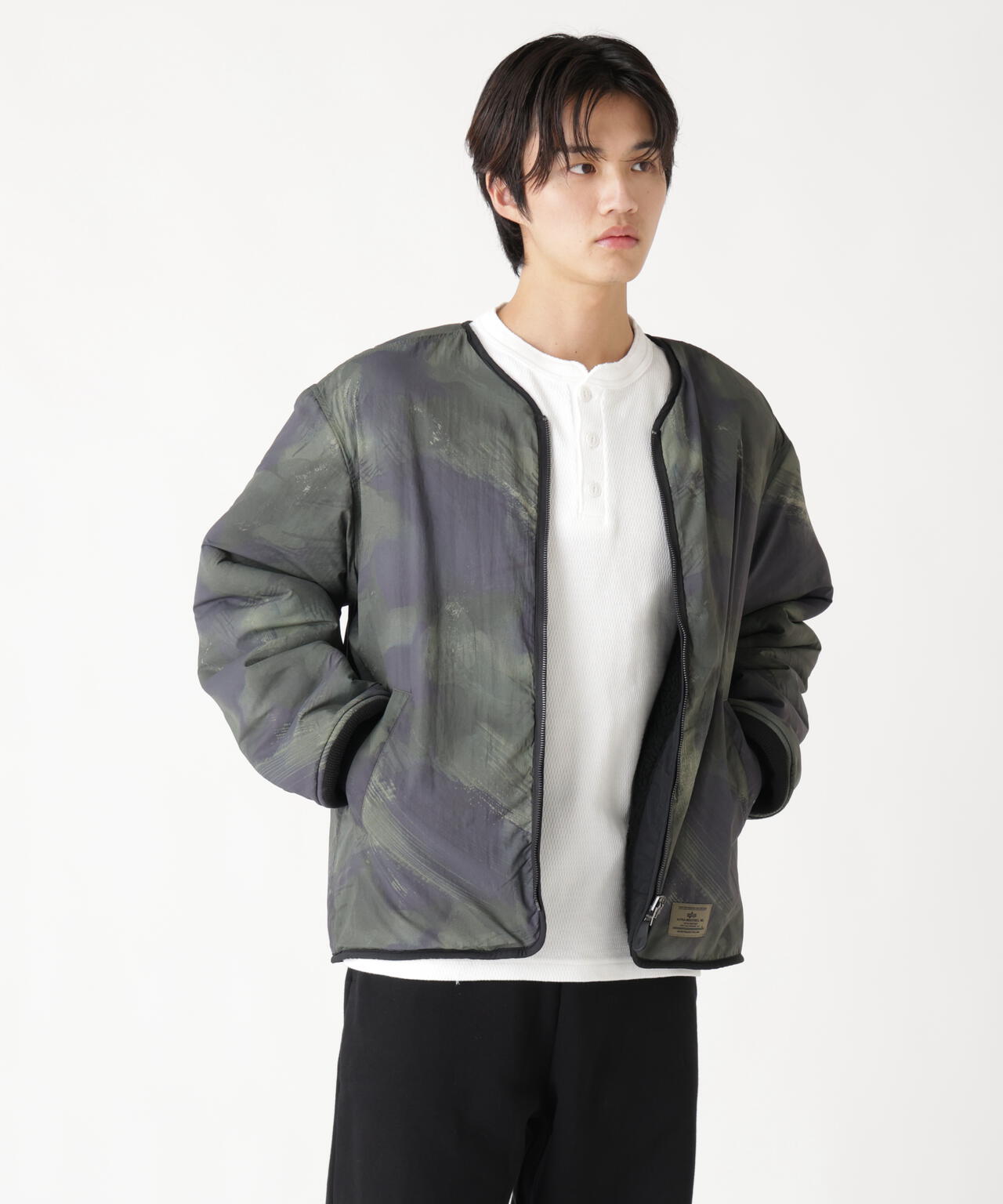 REVERSIBLE M-65 QUILTED LINER | Alpha Industries（アルファ