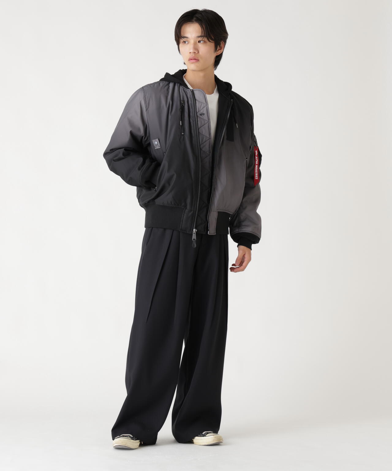 GRADIENT WASHED FLIGHT JACKET | Alpha Industries（アルファ