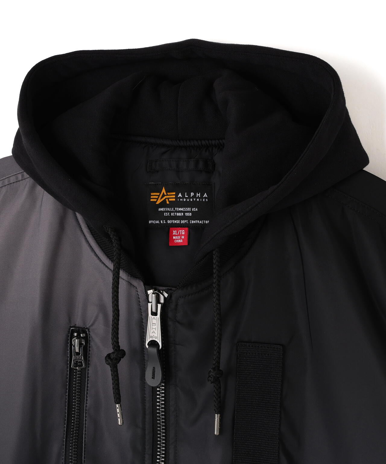 GRADIENT WASHED FLIGHT JACKET