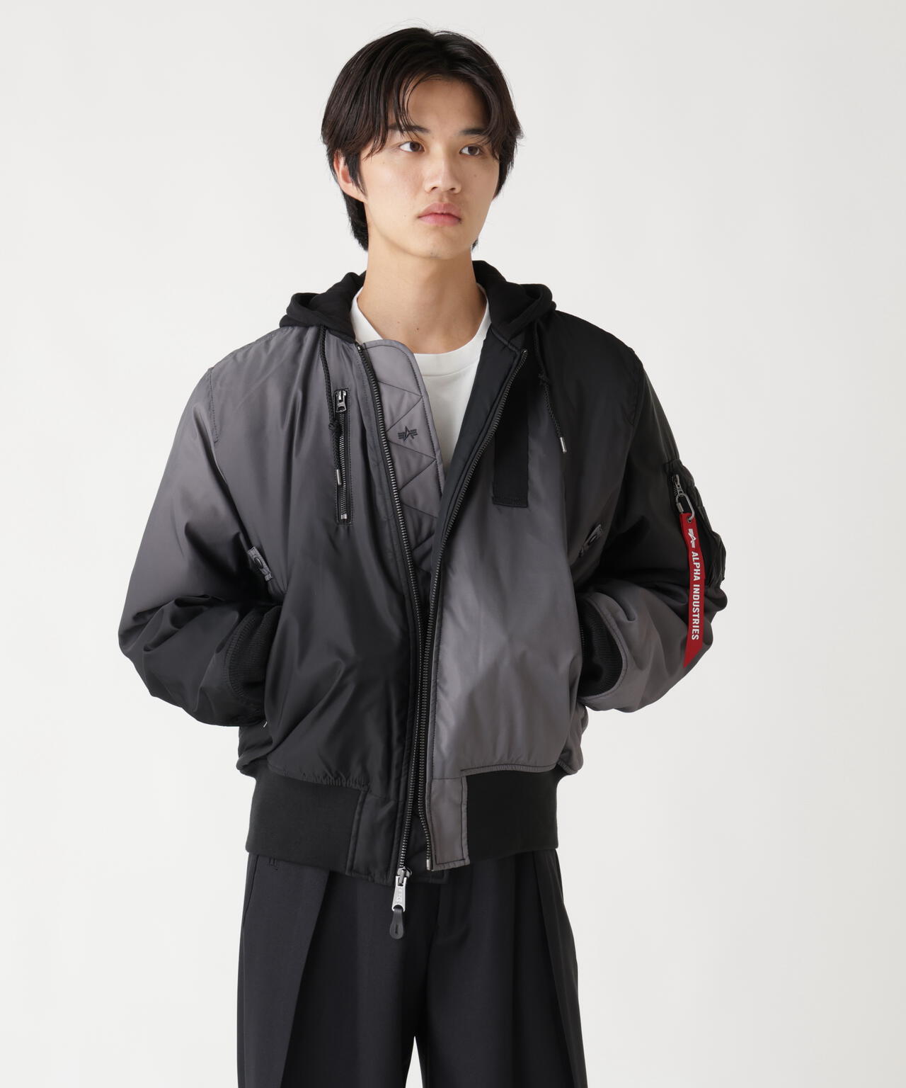 GRADIENT WASHED FLIGHT JACKET | Alpha Industries（アルファ