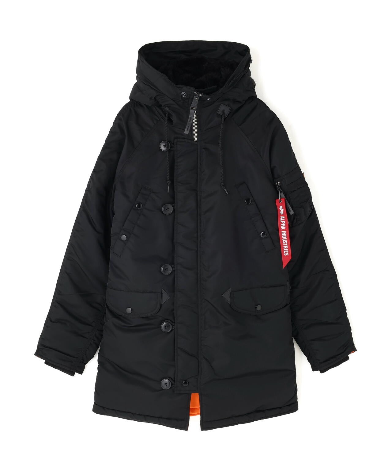 ALPHA INDUSTRIES N-3Bブラック M N-3B Heritage Winter Jacket | Alpha Industries