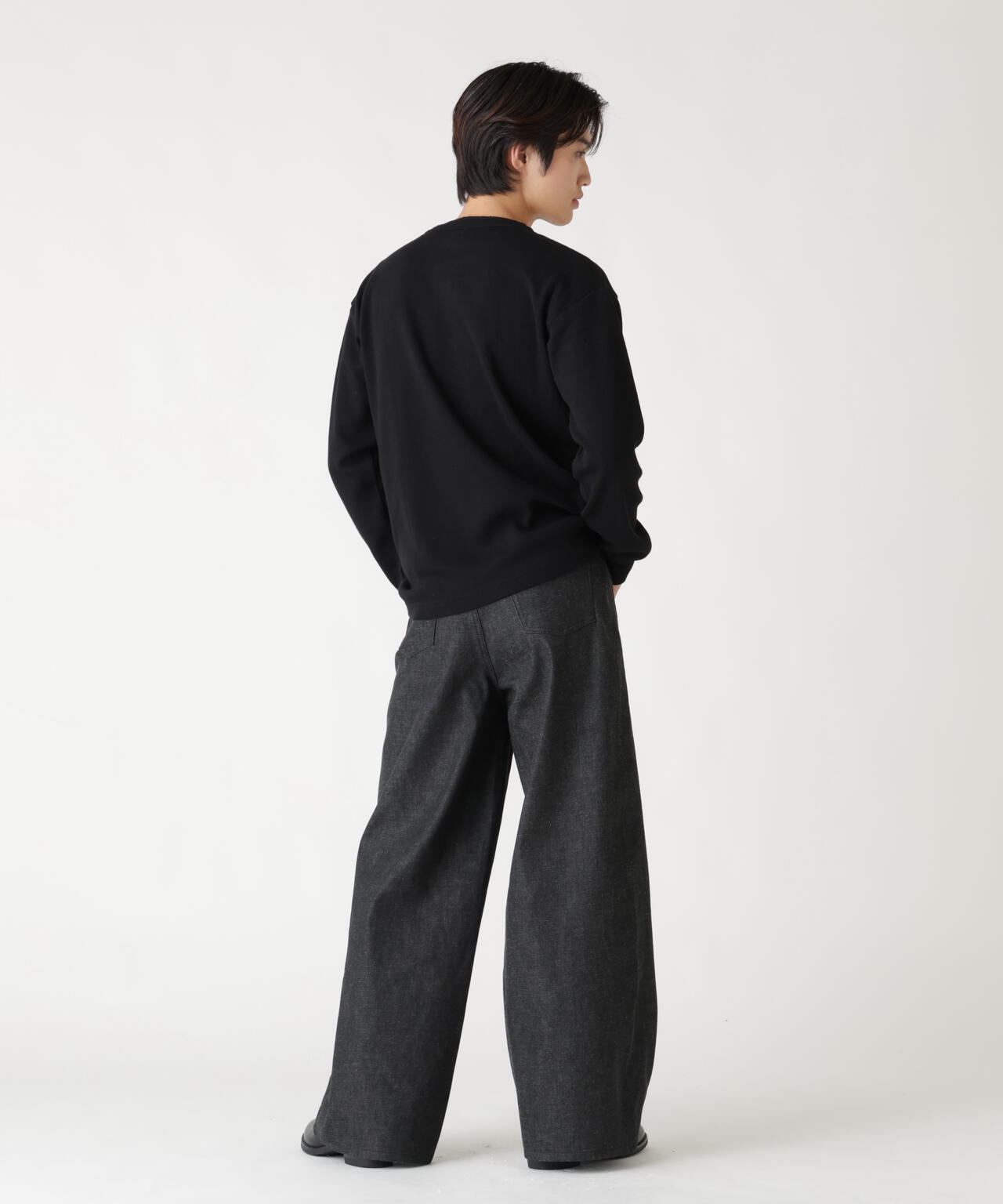 HONEYCOMB WAFFLE LS HENLEY NECK T-SHIRT