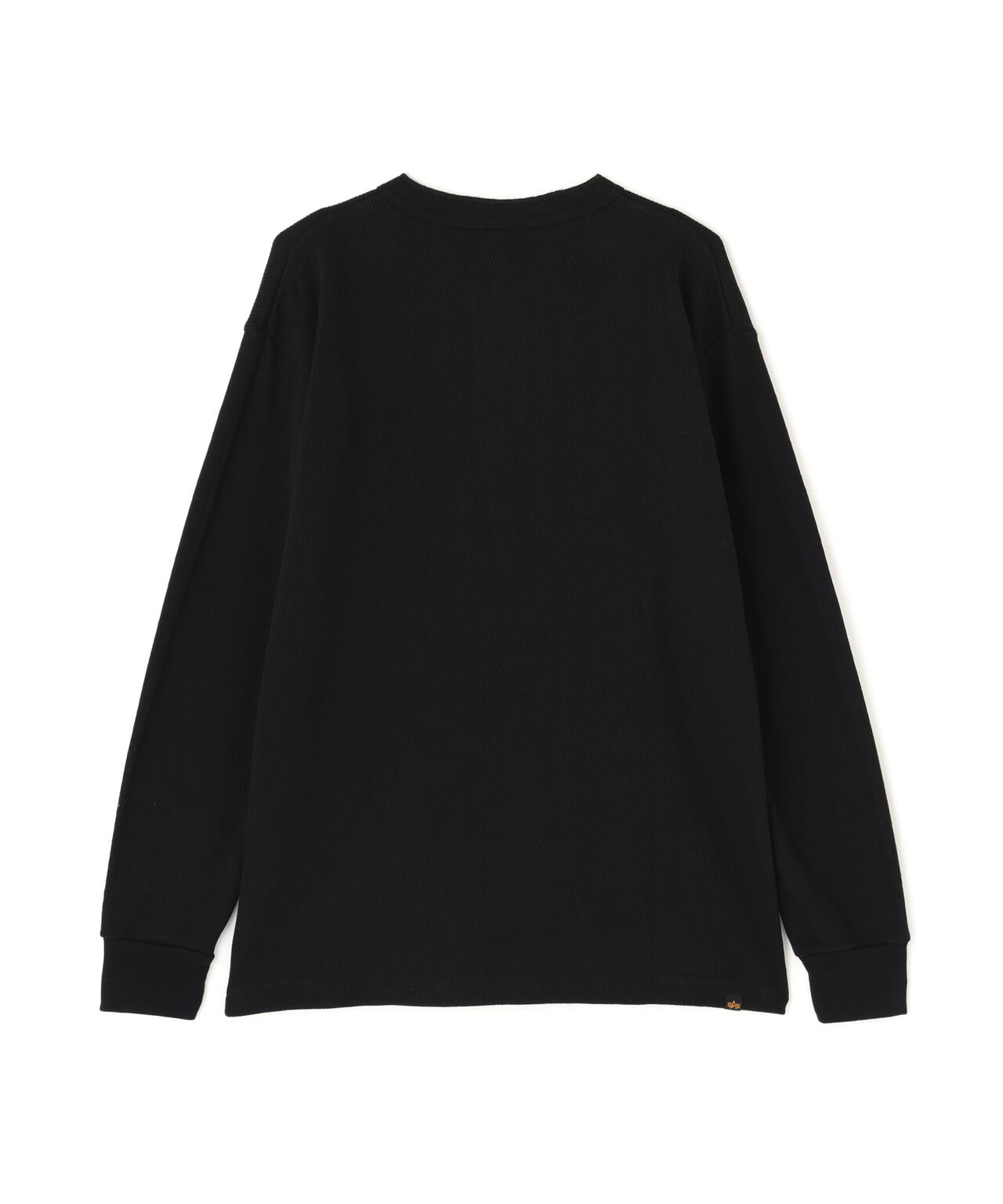 HONEYCOMB WAFFLE LS HENLEY NECK T-SHIRT | Alpha Industries