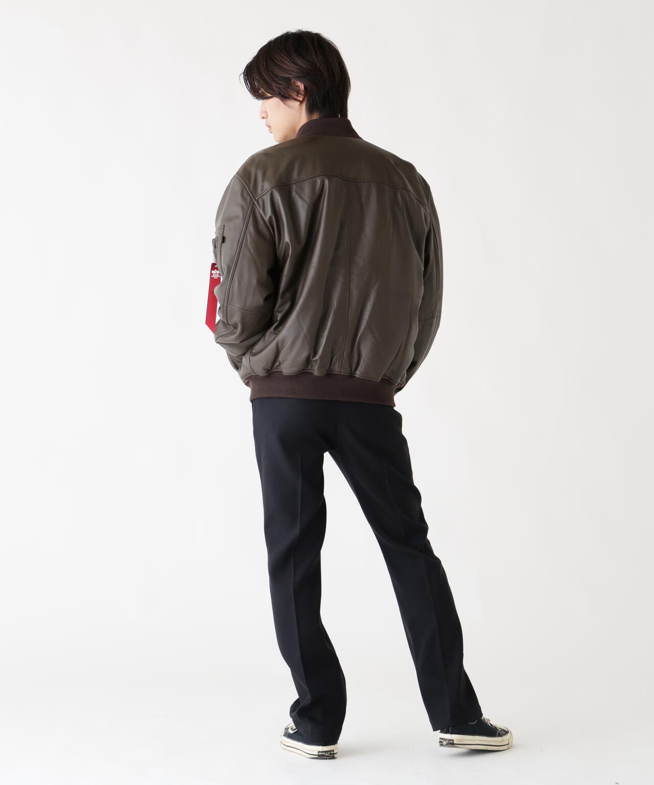 LEATHER MA-1 FLIGHT JACKET