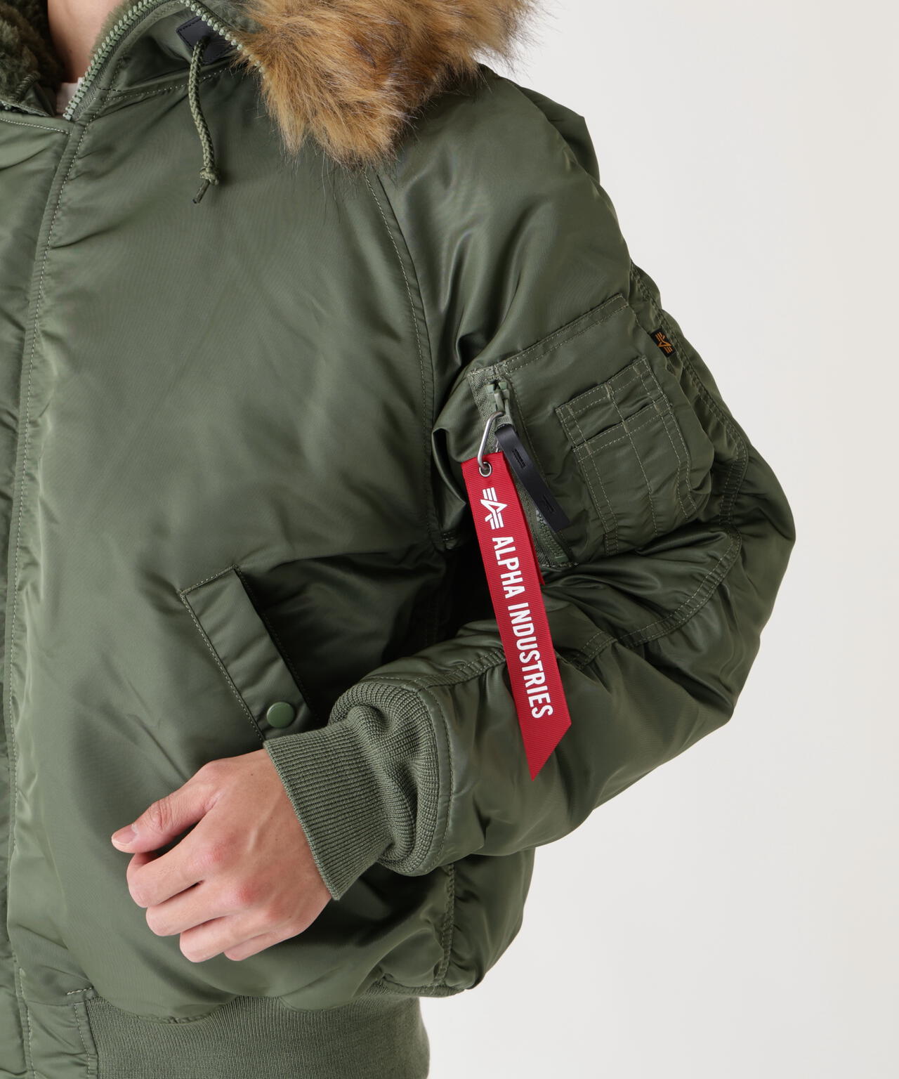 人気】　ALPHAI NDUSTRIES N-2B ミリタリー　ジャケット ALPHA ×green label アルファ N-2B フライトジャケット 黒 ALPHA