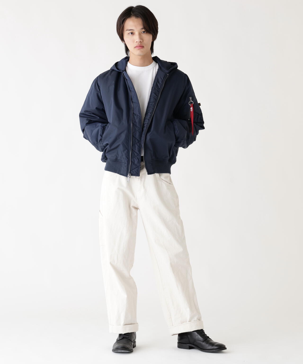 MA-1 HOODED OXFORD FLIGHT JACKET
