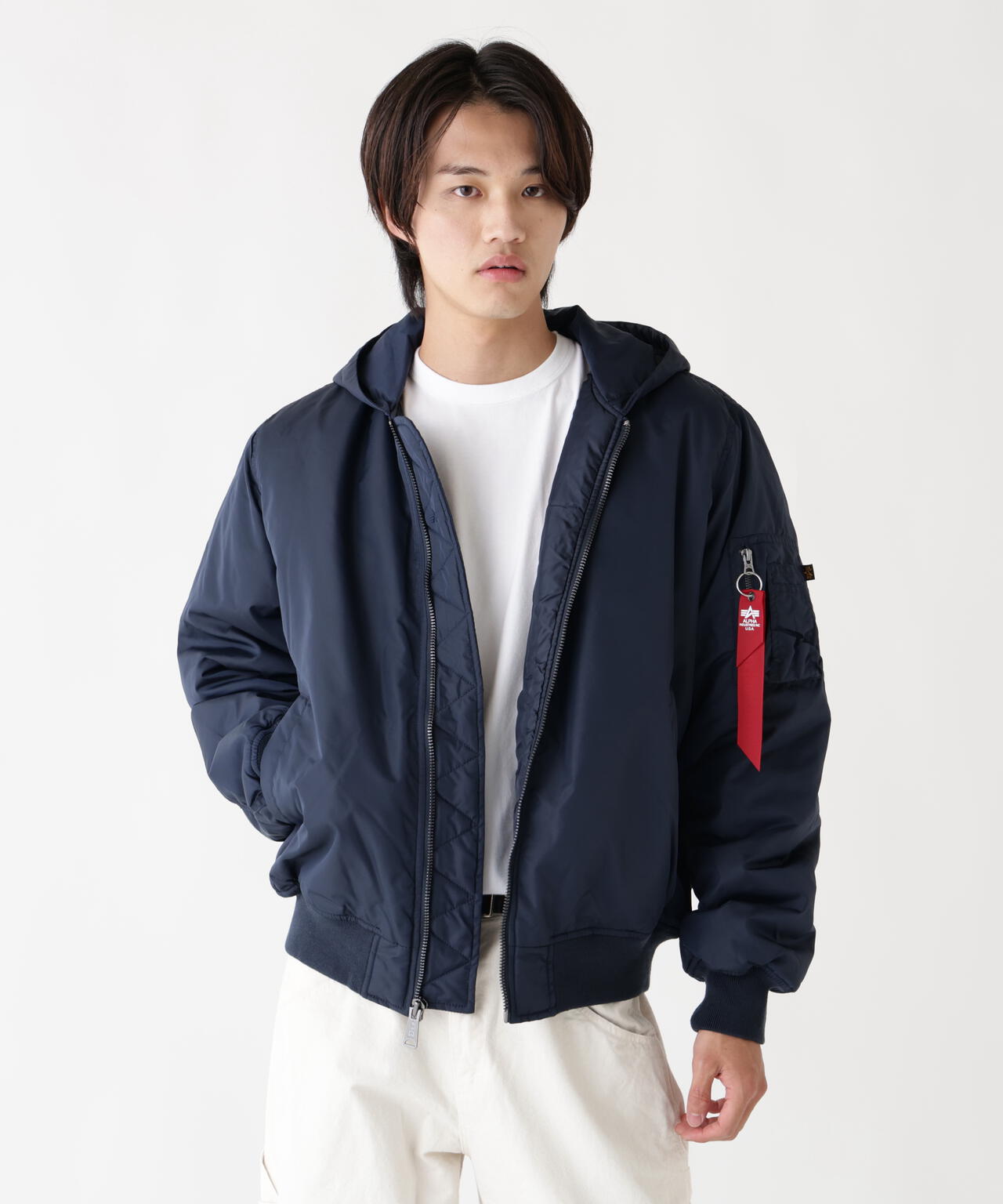 MA-1 HOODED OXFORD FLIGHT JACKET | Alpha Industries（アルファ