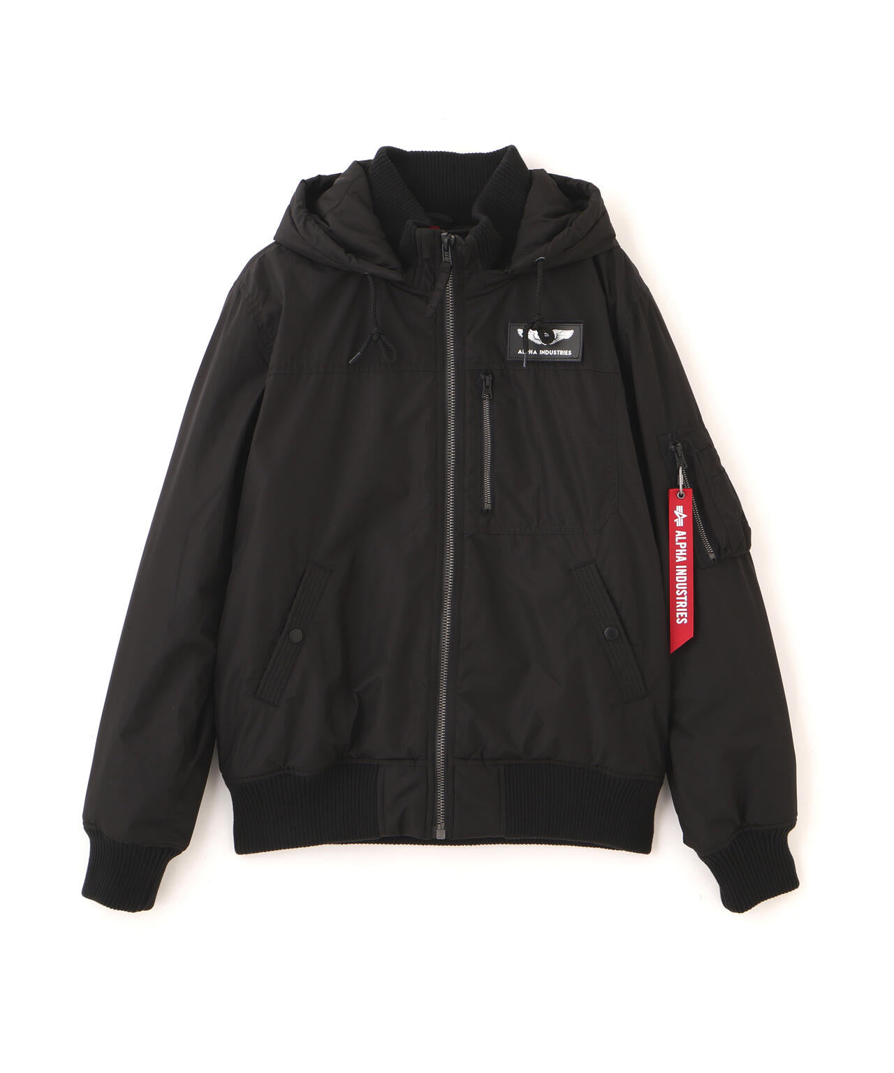 HOODED RIB FLIGHT JACKET | Alpha Industries（アルファ