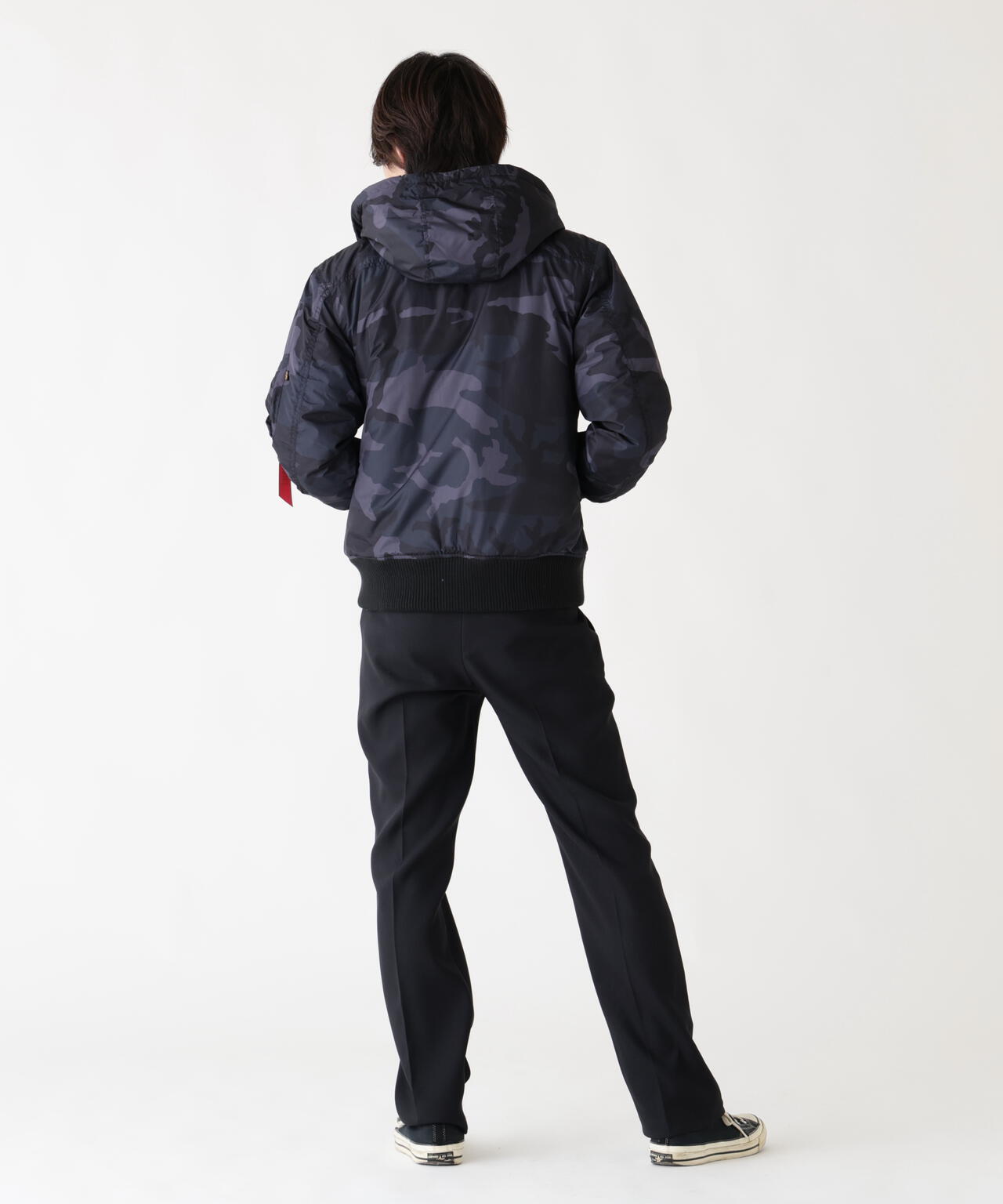 HOODED RIB FLIGHT JACKET | Alpha Industries（アルファ