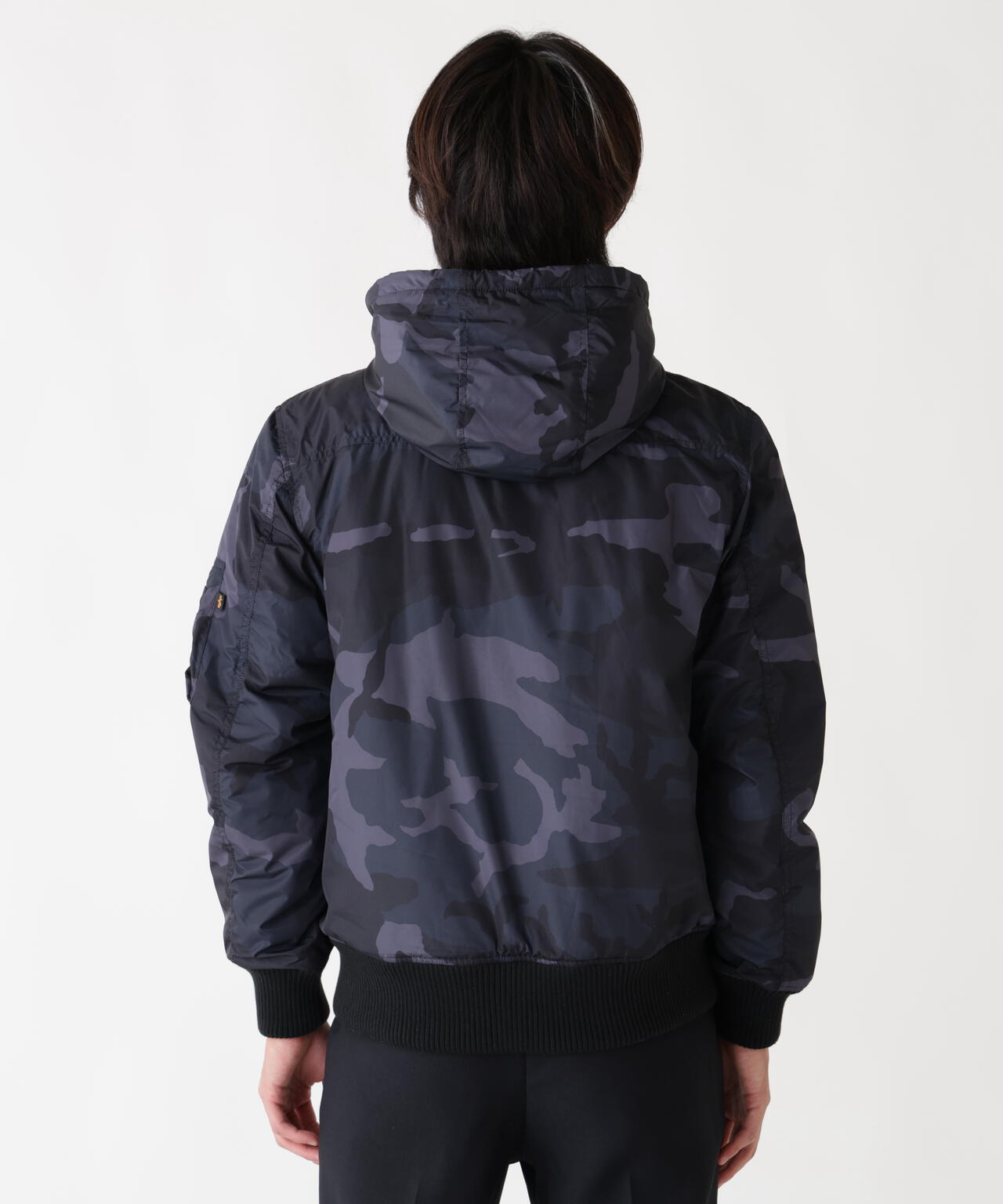 HOODED RIB FLIGHT JACKET | Alpha Industries（アルファ