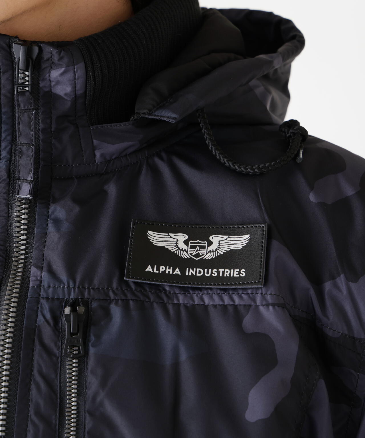 HOODED RIB FLIGHT JACKET | Alpha Industries（アルファ