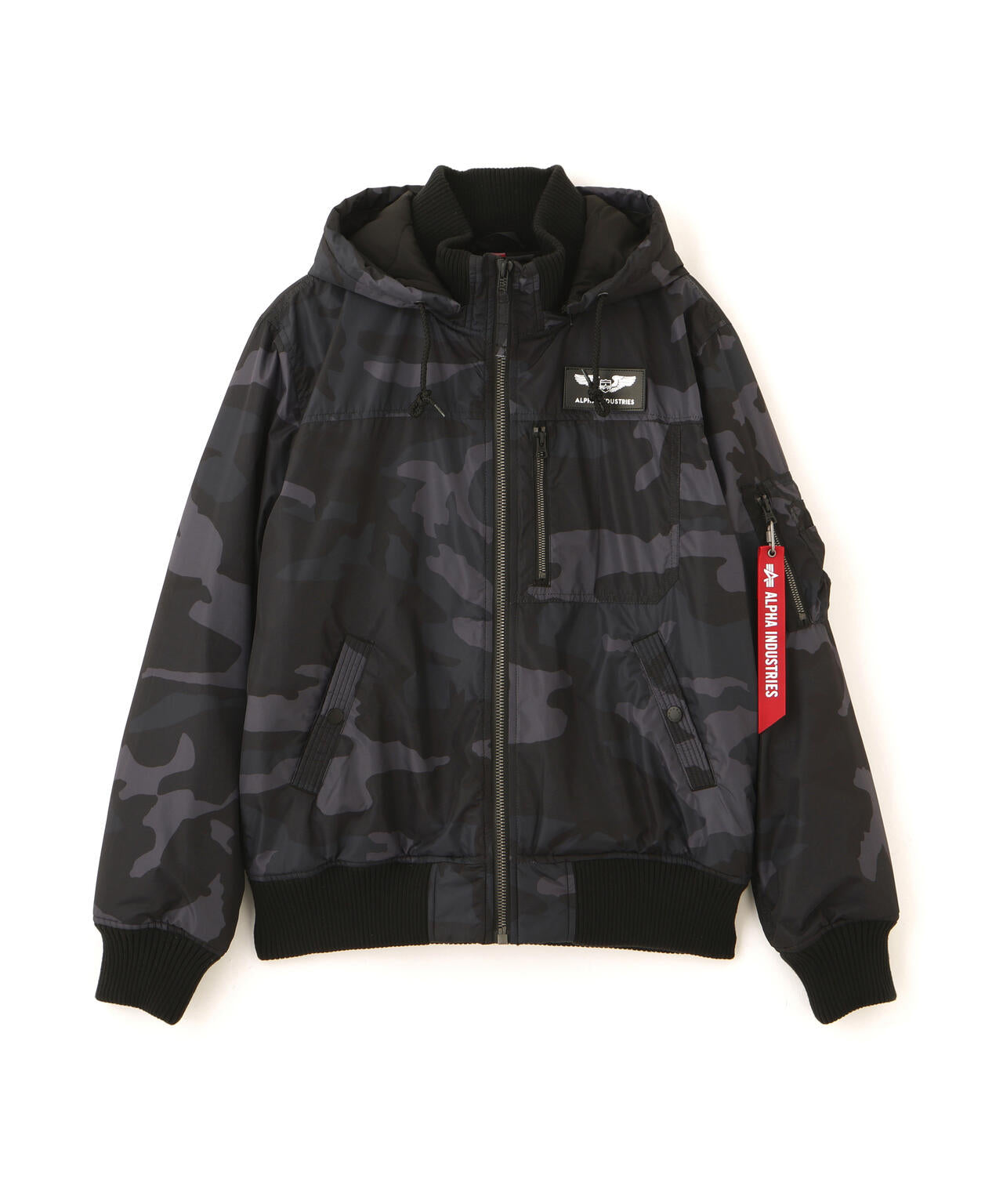 HOODED RIB FLIGHT JACKET | Alpha Industries（アルファ