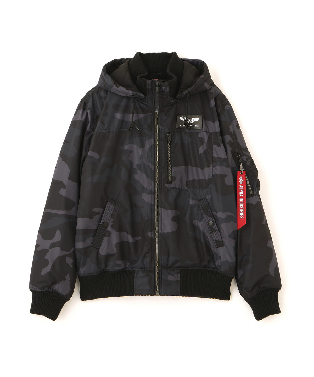 HOODED RIB FLIGHT JACKET | Alpha Industries（アルファ 