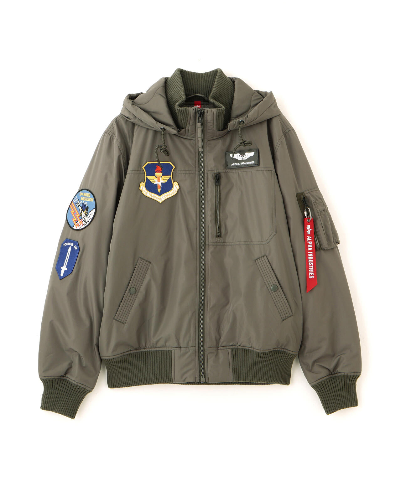 ジャケット・アウター ALPHA INDUSTRIES RIB JACKET セール】【ALPHA INDUSTRIES/アルファインダストリーズ】フード