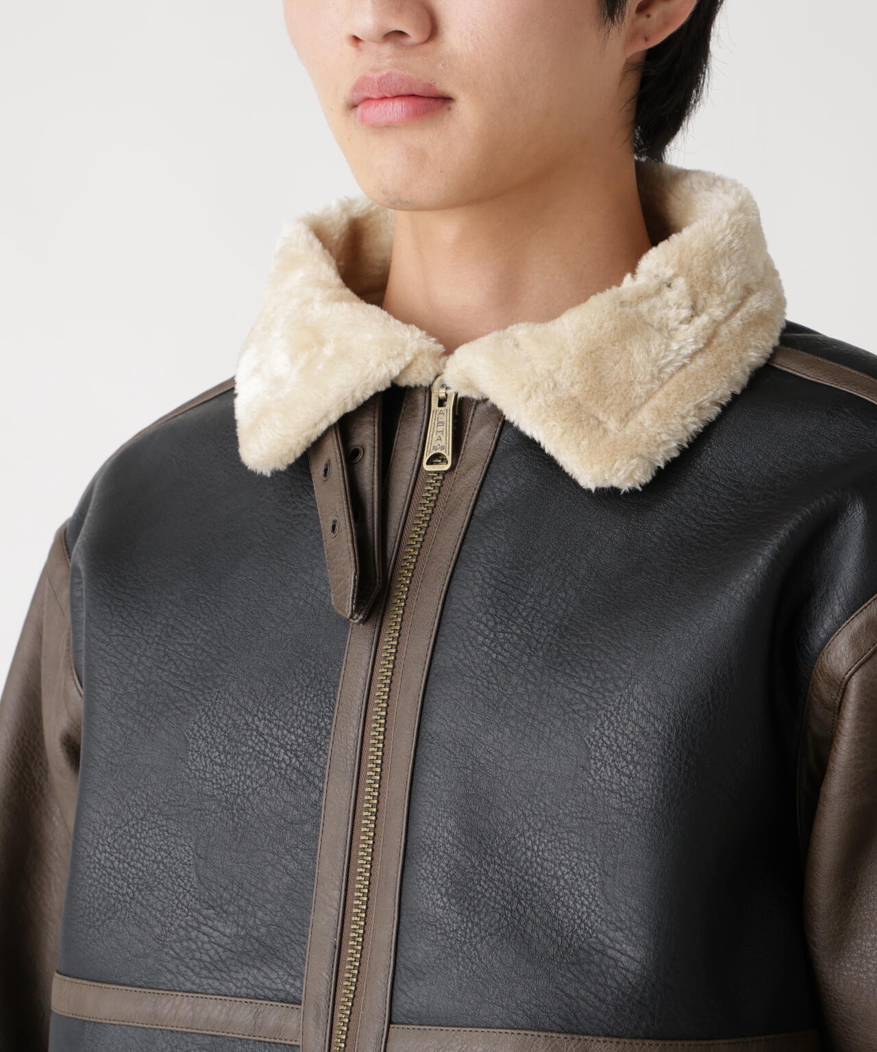 FAUX LEATHER B-3 MOD JACKET | Alpha Industries（アルファ
