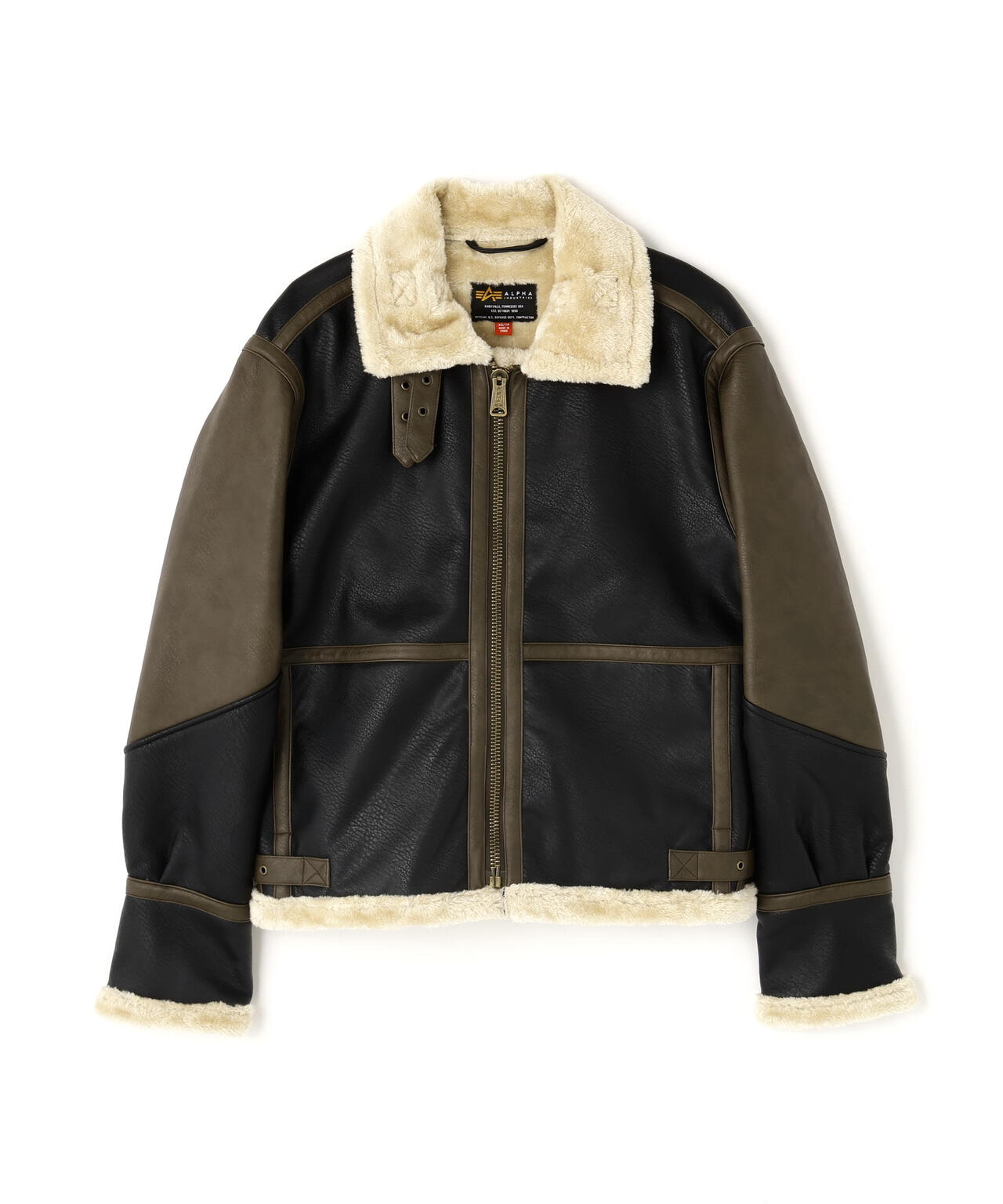 FAUX LEATHER B-3 MOD JACKET | Alpha Industries（アルファ