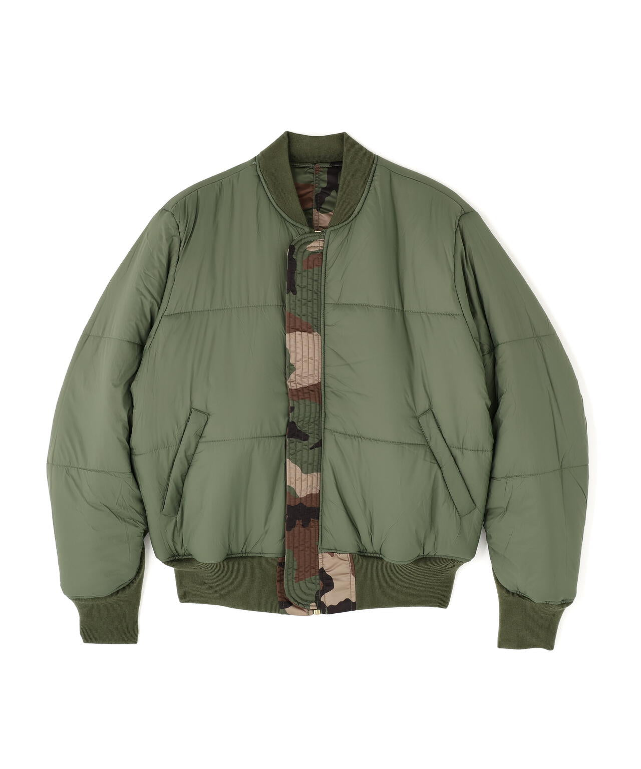 ジャケット・アウター 80s alpha camo ma-1 flight jacket Alpha Industries MA-1 フライトジャケット ブラック ウッドランドカモ