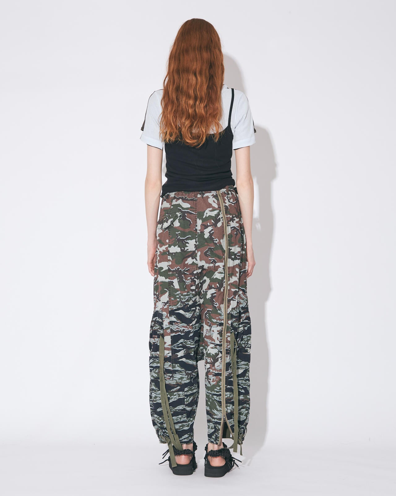 beautiful people × Alpha｜double-end camouflage cargo pants