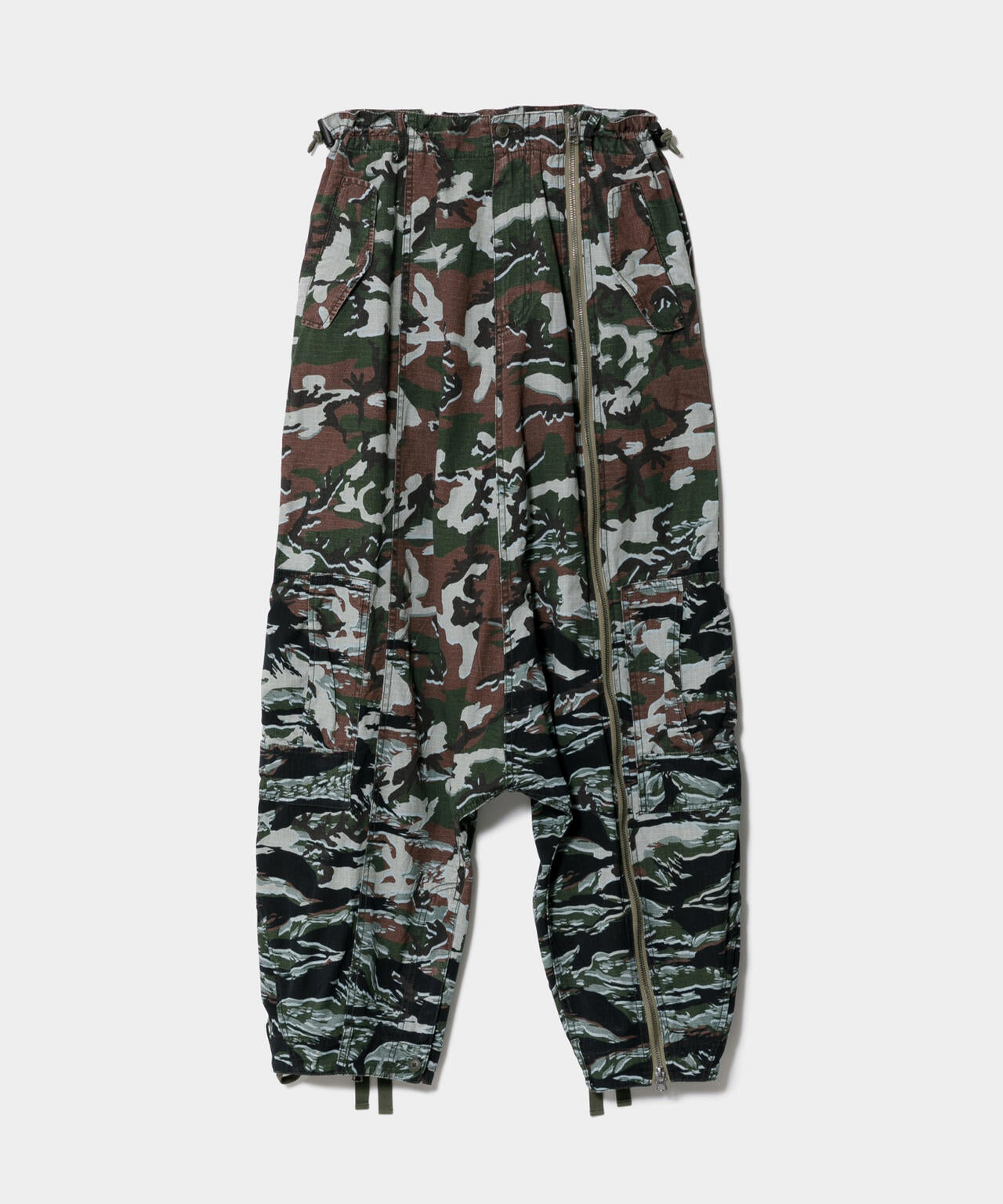 beautiful people × Alpha｜double-end camouflage cargo pants