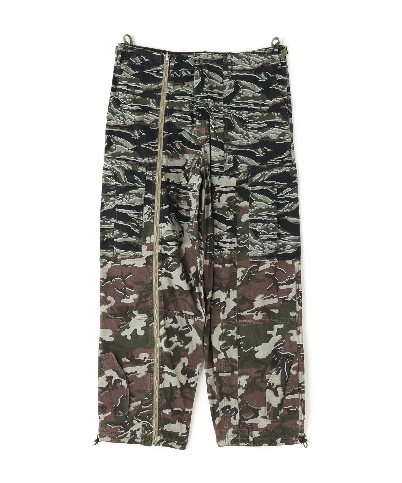 beautiful people × Alpha｜double-end camouflage cargo pants