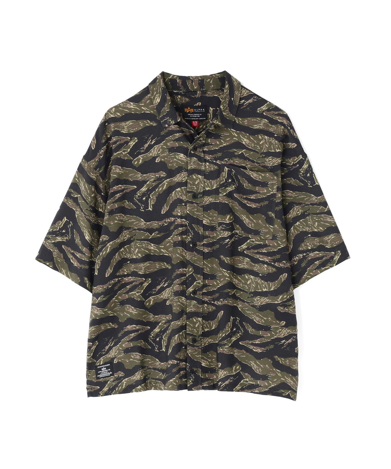 SS CAMO RELAXED CAMP SHIRT / ショートスリーブ カモ リラックス