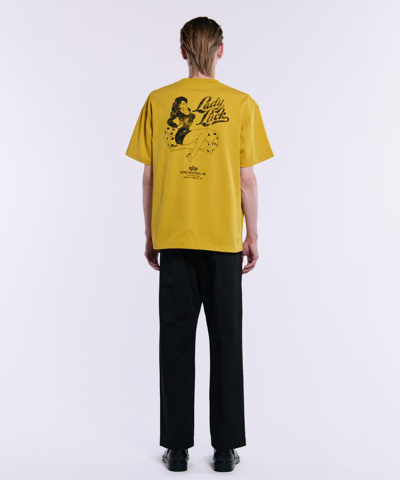 ハンドメイド　黄色の服 LADY LUCK T-SHIRT | Alpha Industries（アルファ インダストリーズ