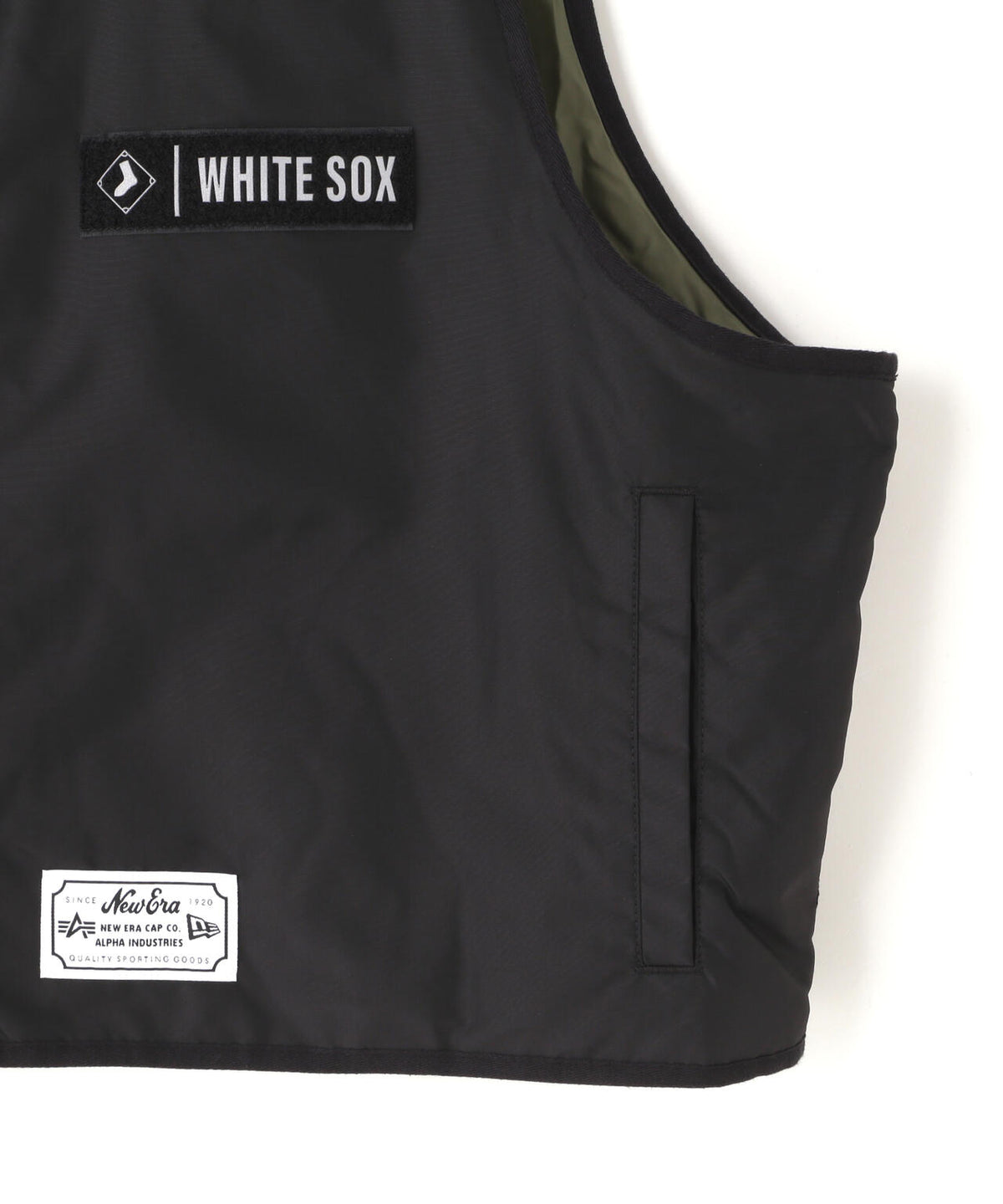 《MLB X ALPHA X NEW ERA》MA-1 2in1 FLIGHT JACKET & VEST シカゴ・ホワイトソックス