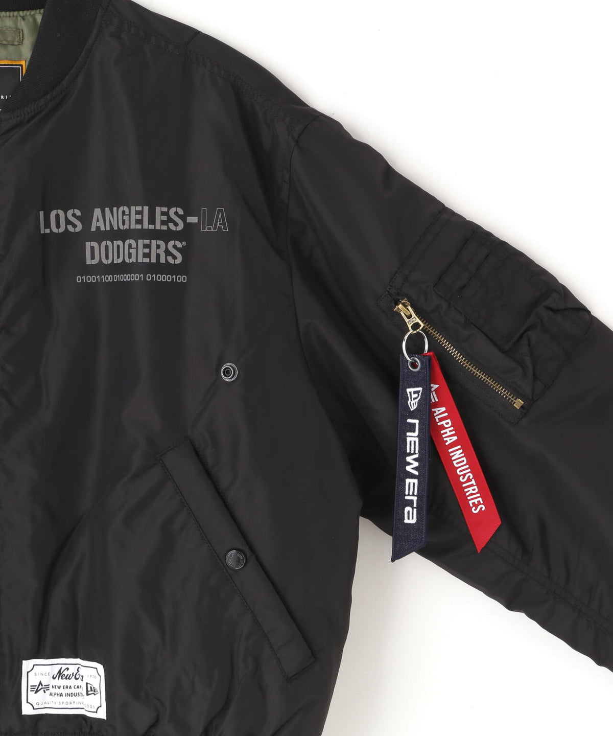 《MLB X ALPHA X NEW ERA》MA-1 2in1 FLIGHT JACKET & VEST ロサンゼルス・ドジャース